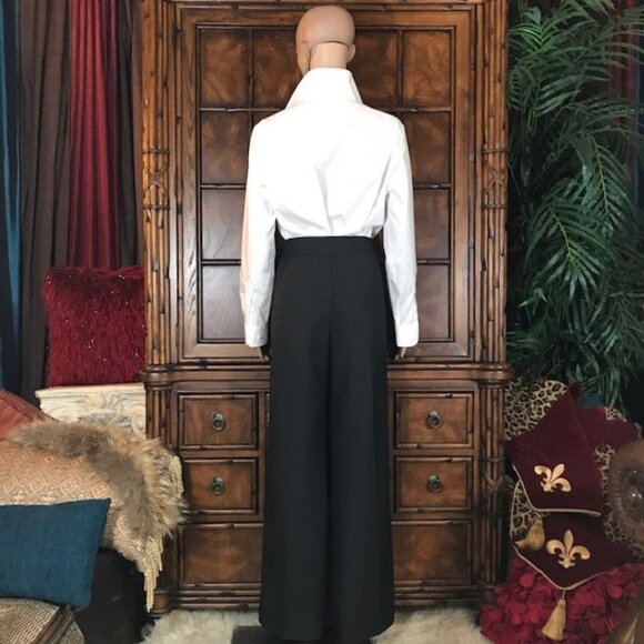 NWOT Nine West Charcoal Gray Premium Flat Front Full Straight Leg Pant - Picture 4 of 9